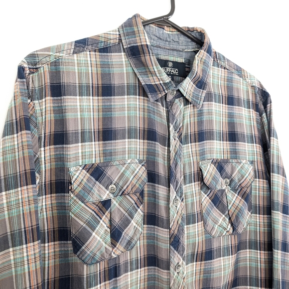 *Buffalo David Bitton 100% Cotton Men's Plaid Shirt - Size M - Picture 1 of 8
